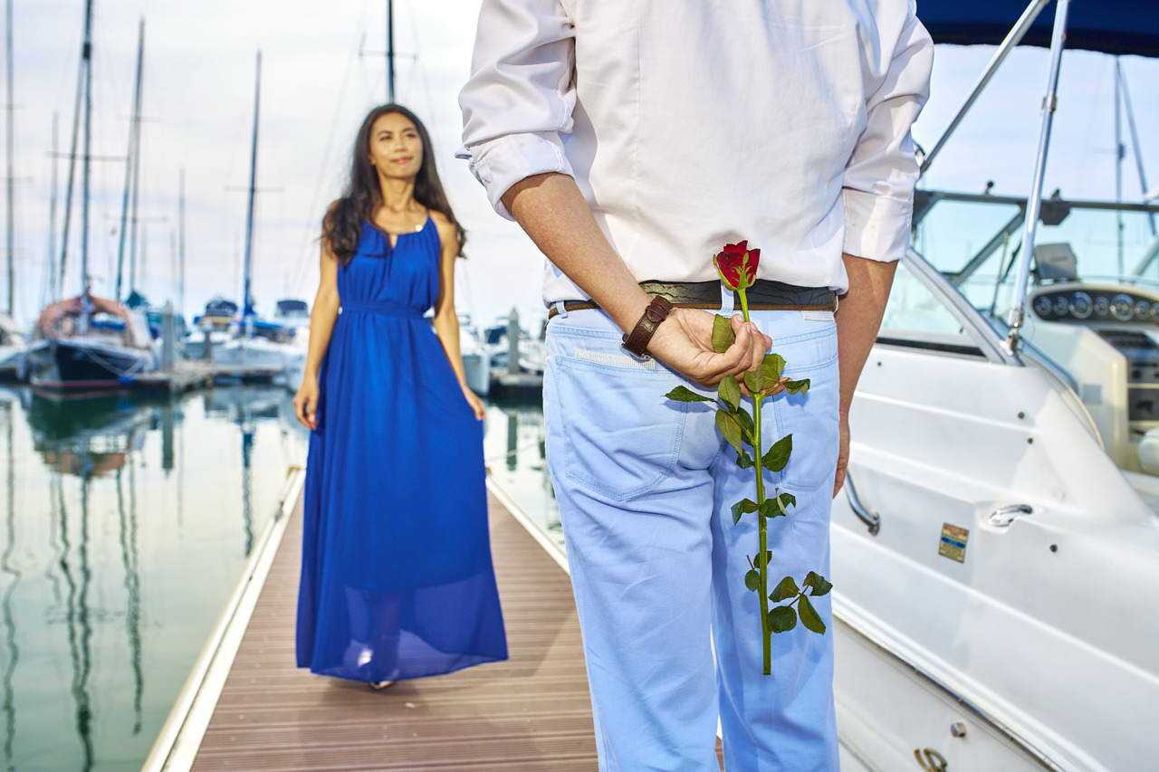 романтический отдых на яхте